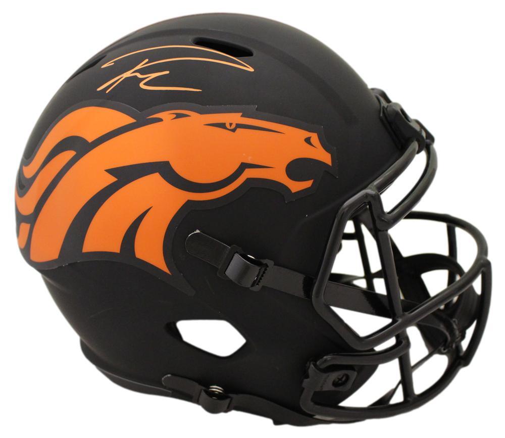 Russell Wilson Signed Denver Broncos Full Size Eclipse Speed Helmet