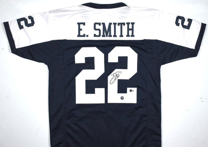 Emmitt Smith Signed Dallas Cowboys Custom Jersey - Black