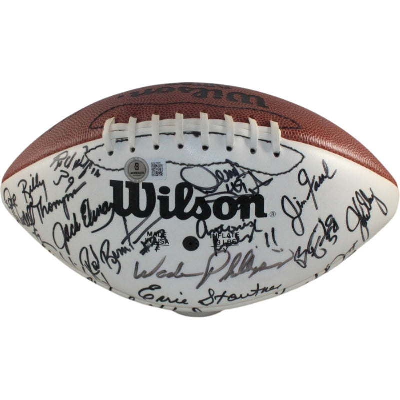 John Elway & 1993 Denver Broncos Team Signed Football (56 Sigs) - Beckett