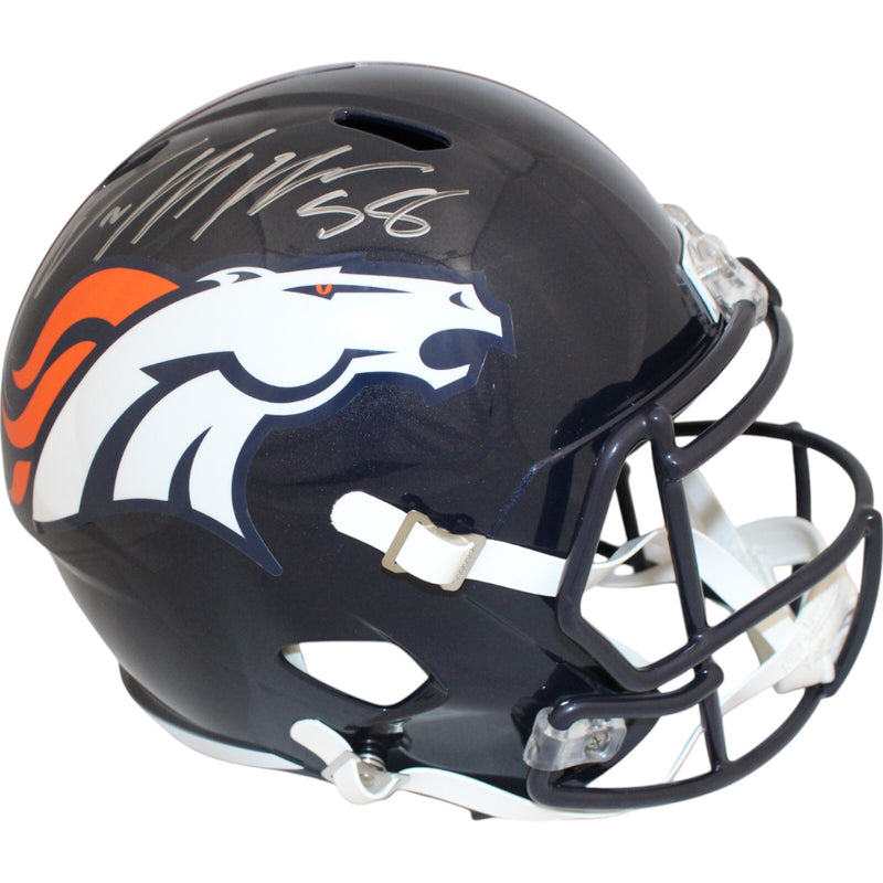 Von Miller Denver Broncos Autographed Throwback Replica Full Size Helmet