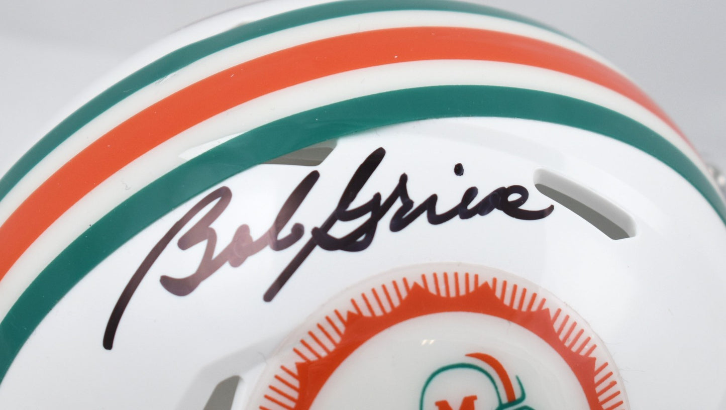Bob Griese Autographed Miami Dolphins 1972 Speed Mini Helmet