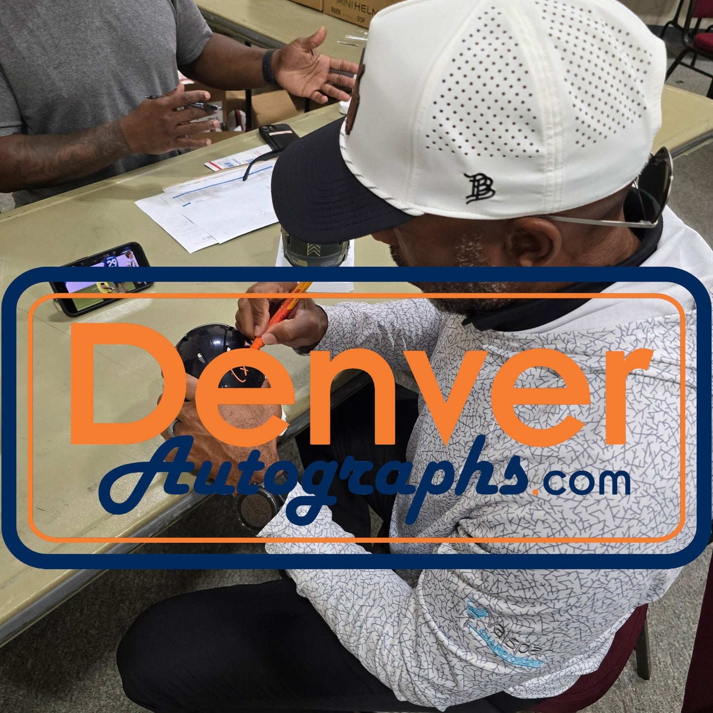 Ronde Barber Signed Virginia Cavaliers Black Mini Helmet (Beckett Witnessed)