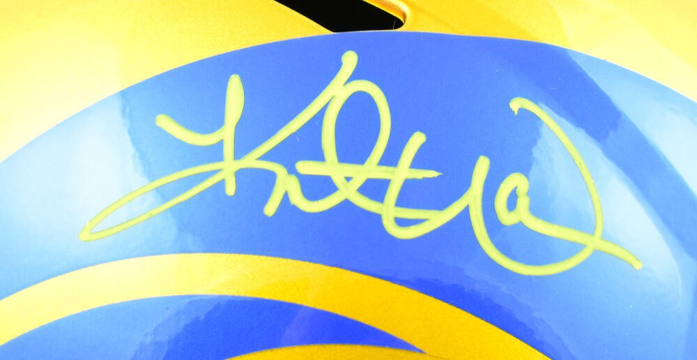 Kurt Warner Signed Rams Full Size Flash Speed Helmet