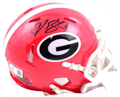 Champ Bailey Signed Georgia Bulldogs Black Speed Mini Helmet