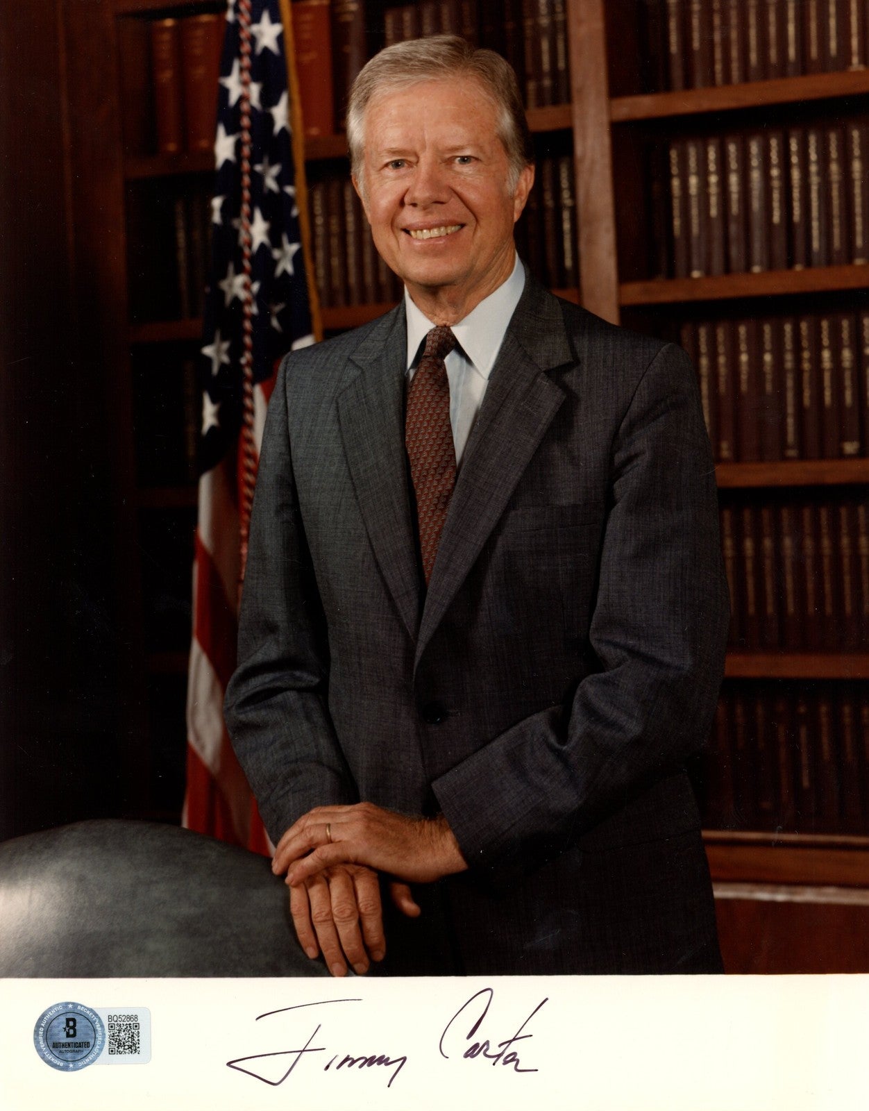 Jimmy Carter Autographed President of the United States 8x10 Photo