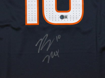 Bo Nix Autographed Denver Broncos Blue Nike Jersey