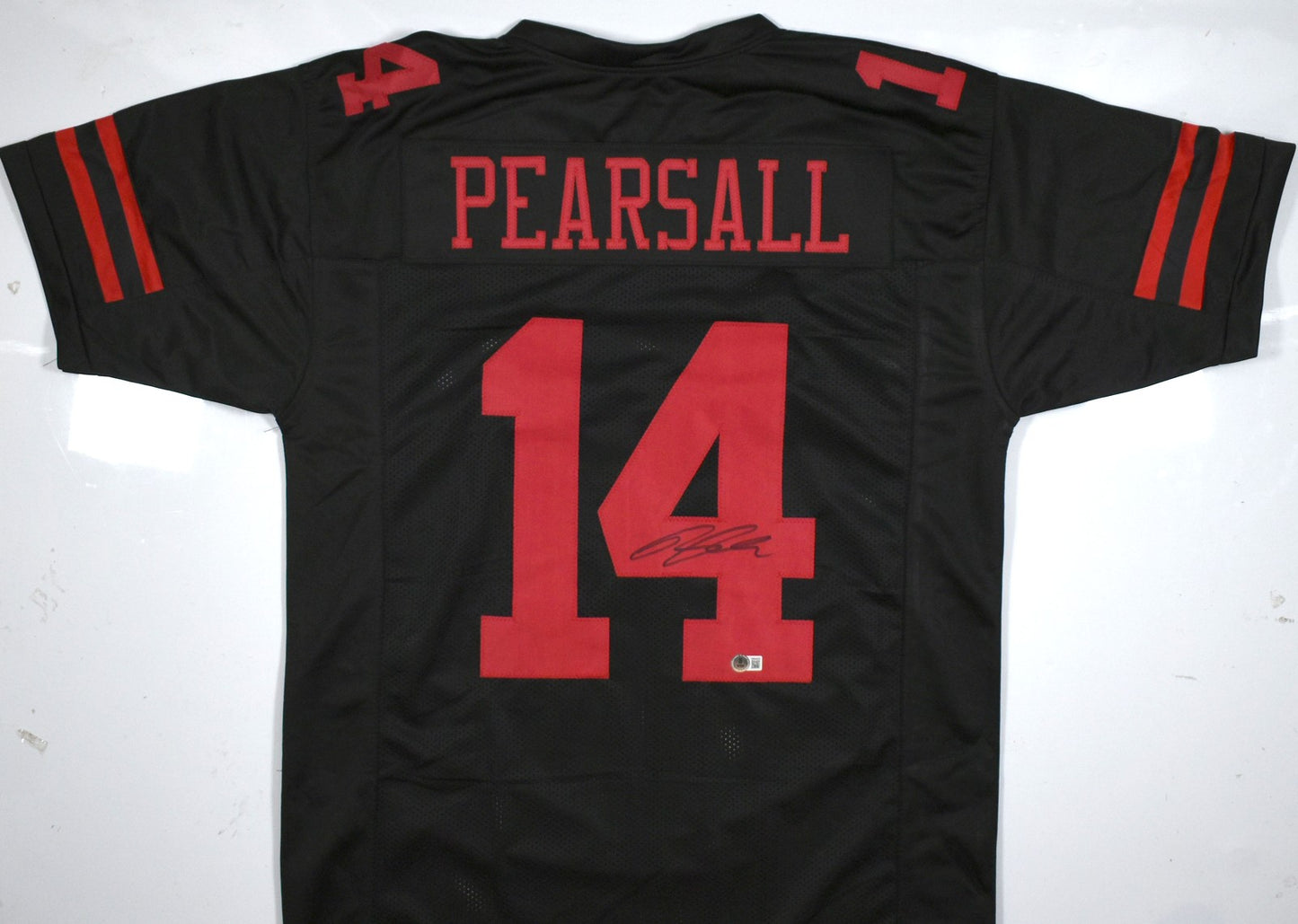 Ricky Pearsall Signed San Francisco 49ers Black Custom Jersey