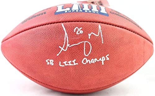 Sony Michel Signed New England Patriots Duke Football