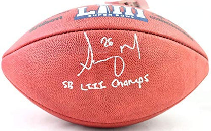 Sony Michel Signed New England Patriots Duke Football