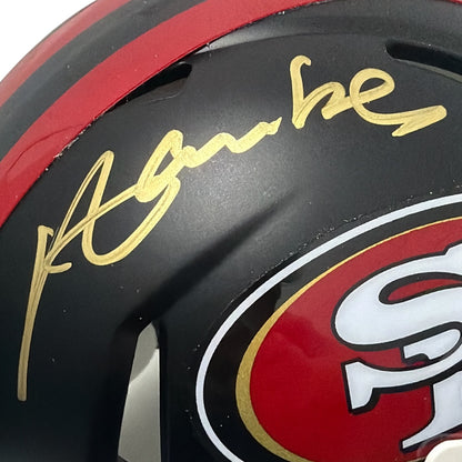 Merton Hanks Signed San Francisco 49ers Rivalries Mini Helmet