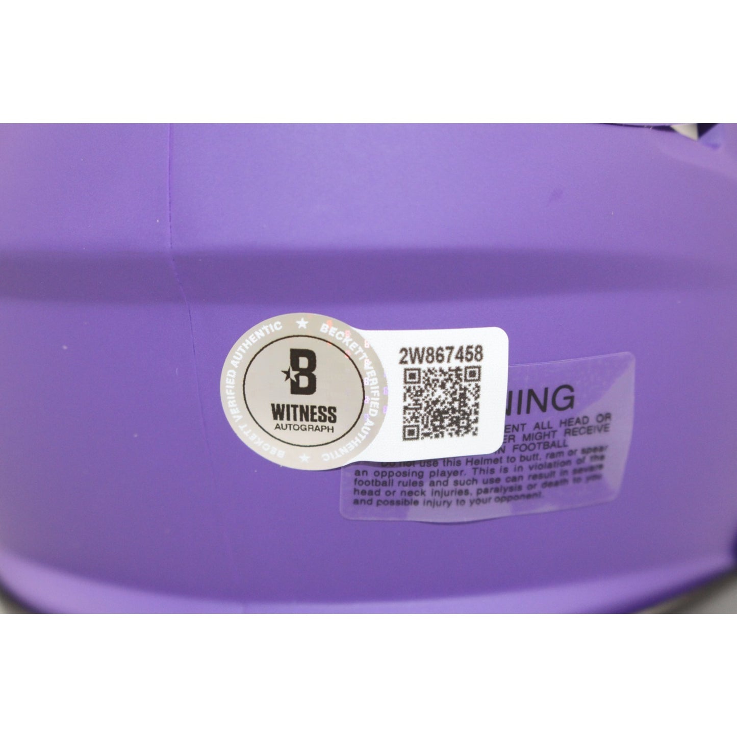 Jordan Addison Autographed Minnesota Vikings Rave Mini Helmet