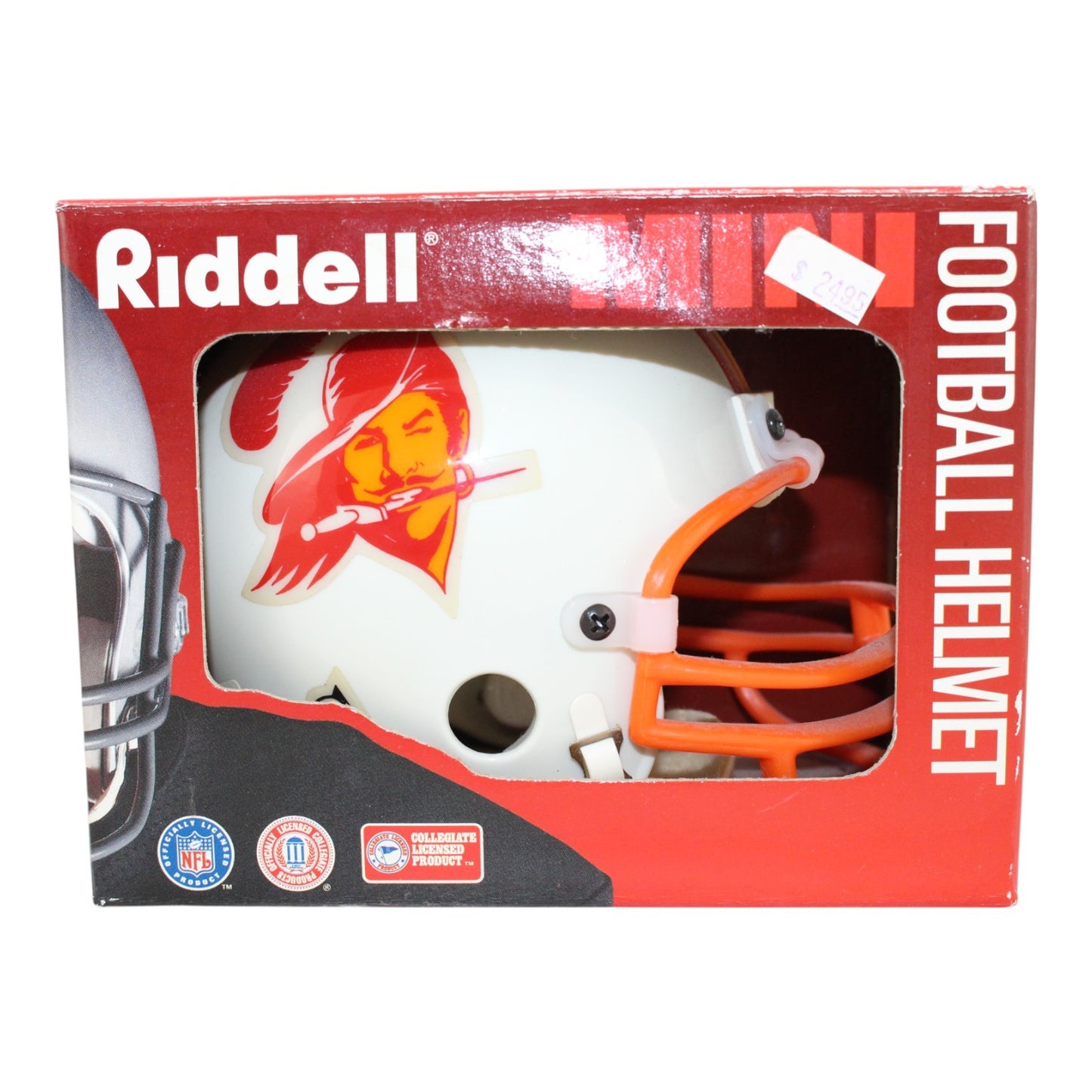 Tampa Bay Buccaneers 1976-96 Throwback VSR4 Replica Mini Helmet