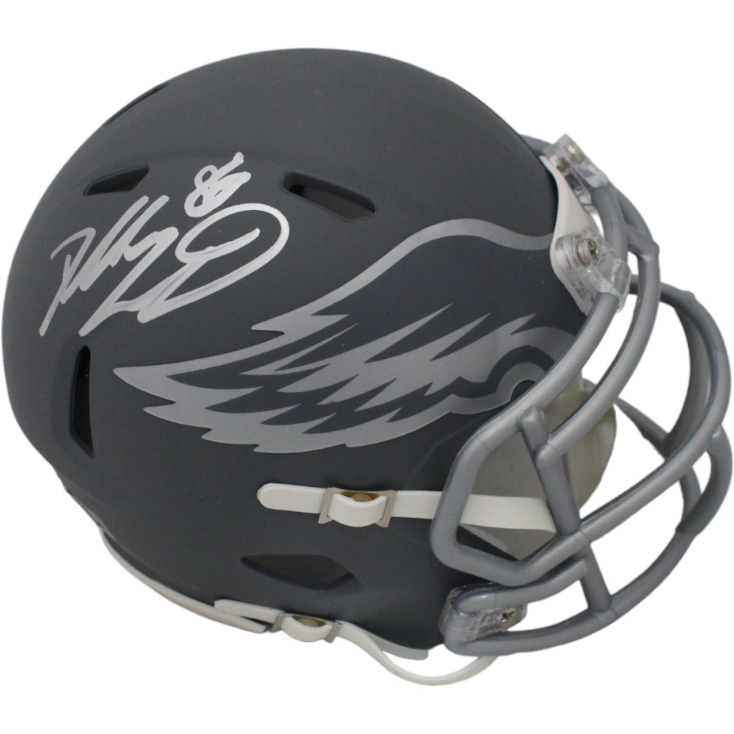 Dallas Goedert Signed Philadelphia Eagles Slate Mini Helmet