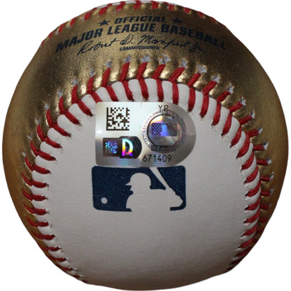 Gerrit Cole Autographed New York Yankees White Gold Official Major League Baseball