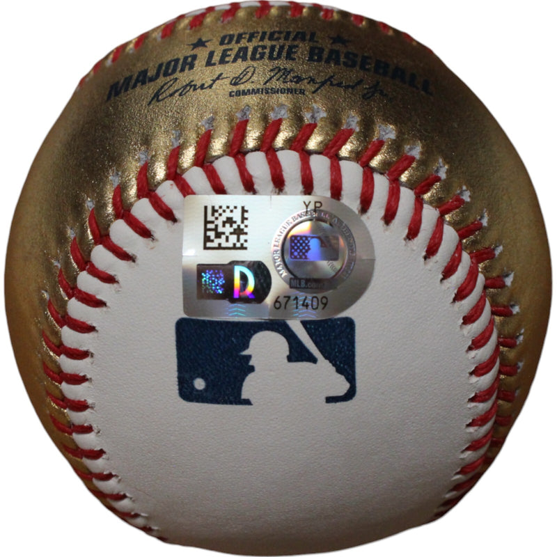 Gerrit Cole Autographed New York Yankees White Gold Official Major League Baseball