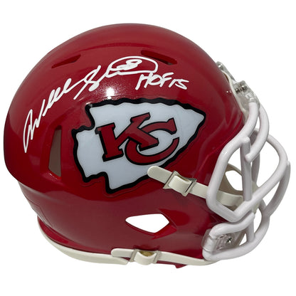 Will Shields Kansas City Chiefs Signed Speed Mini Helmet (HOF 15)