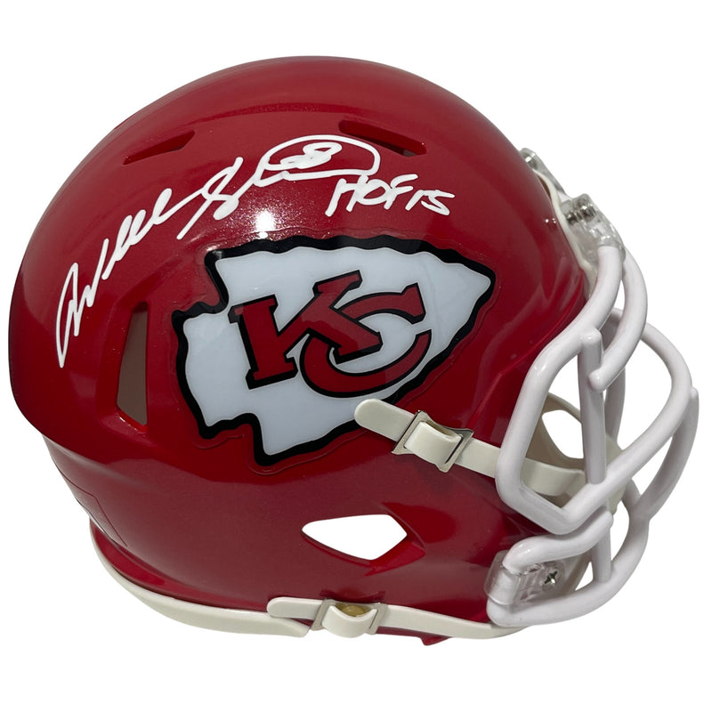 Will Shields Kansas City Chiefs Signed Speed Mini Helmet (HOF 15)