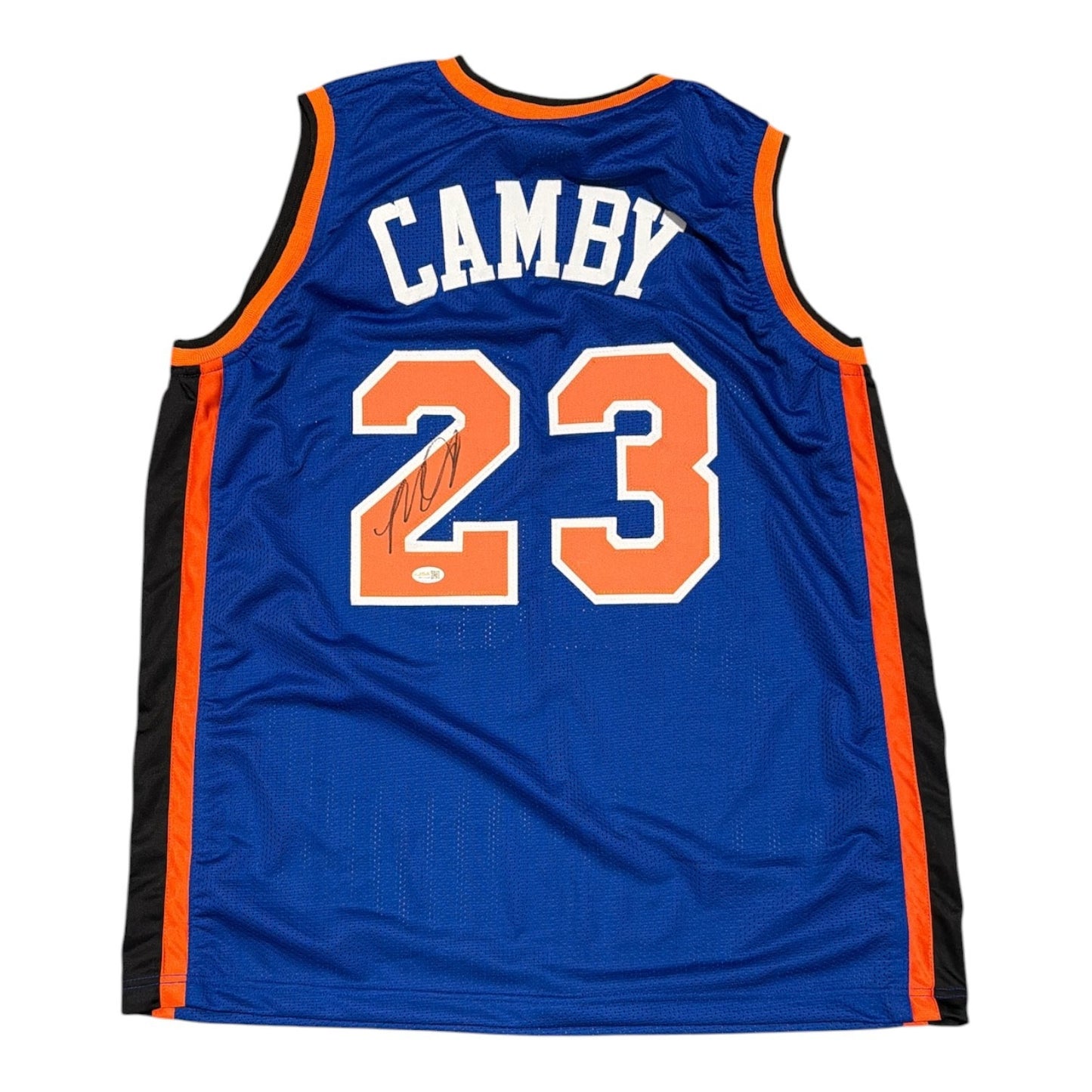 Marcus Camby Autographed New York Knicks Custom Jersey