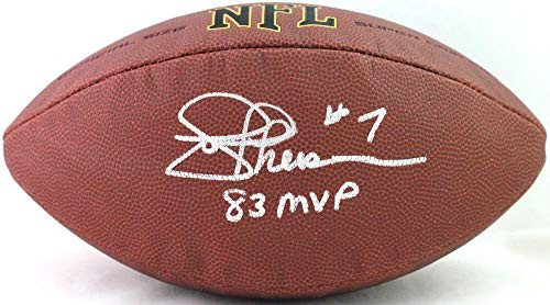 Joe Theismann Autographed NFL Supergrip Football with Inscription