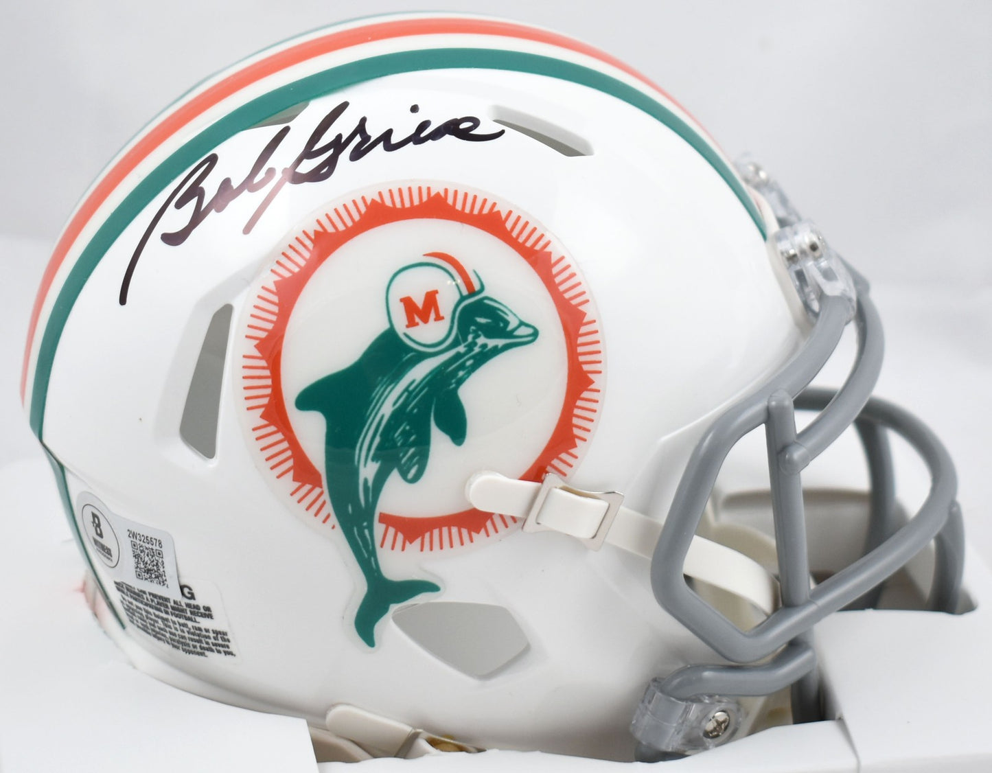 Bob Griese Autographed Miami Dolphins 1972 Speed Mini Helmet