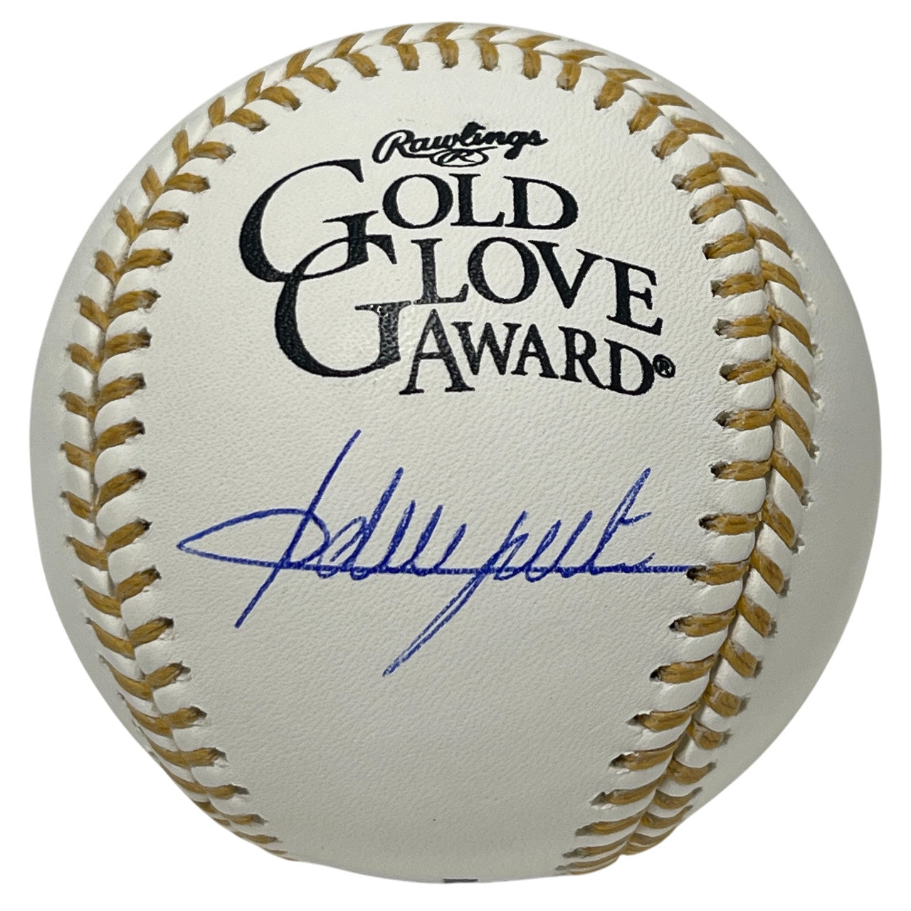 Adrian Beltre Signed Gold Glove Logo ROMLB Baseball (Beckett Witnessed)