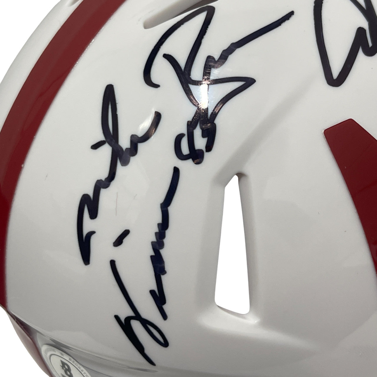 Mike Rozier & Irving Fryar Signed Nebraska Mini Helmet w/ Inscriptions