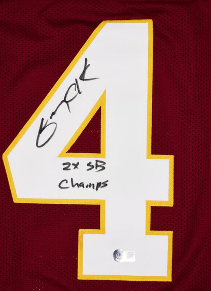 Gary Clark Autographed Maroon Custom Jersey - 2x SB Champs Inscribed