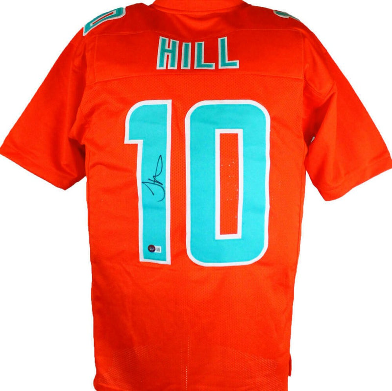 Tyreek Hill Signed Miami Dolphins Orange Custom Jersey