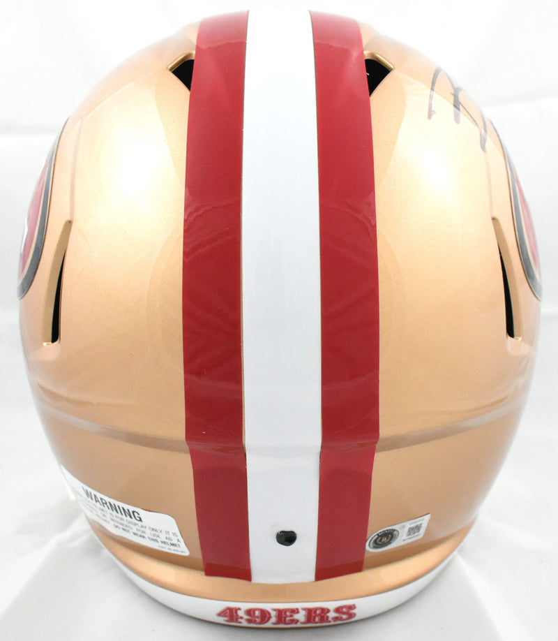 49ers football helmet back San Francisco Riddell SpeedFlex Mid-Size Additional Details San Francisco 49ers Authentic SpeedFlex