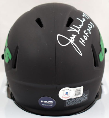 Joe Klecko Signed New York Jets Eclipse Speed Mini Helmet HOF 2023