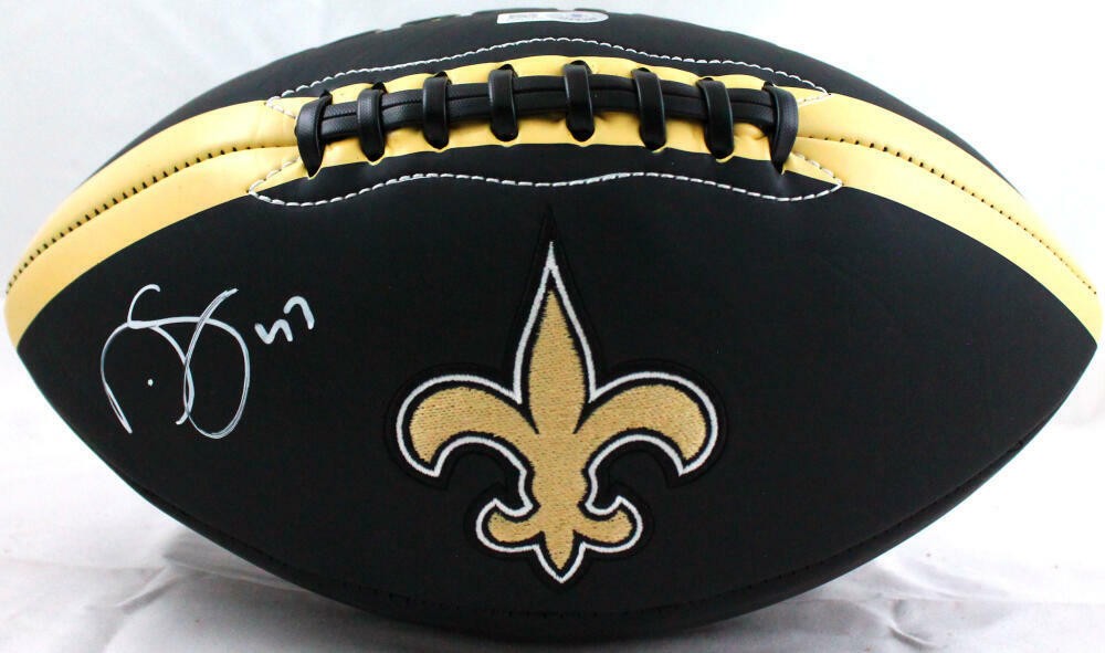 Darren Sproles Signed New Orleans Saints Black Logo Football