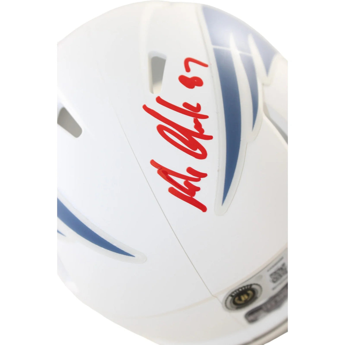 Rob Gronkowski Signed New England Patriots Rivalries Mini Helmet