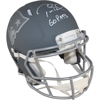 Tom Brady Signed New England Patriots Slate Authentic Full Size Helmet