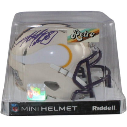 Adrian Peterson Signed Minnesota Vikings Retro Mini Helmet