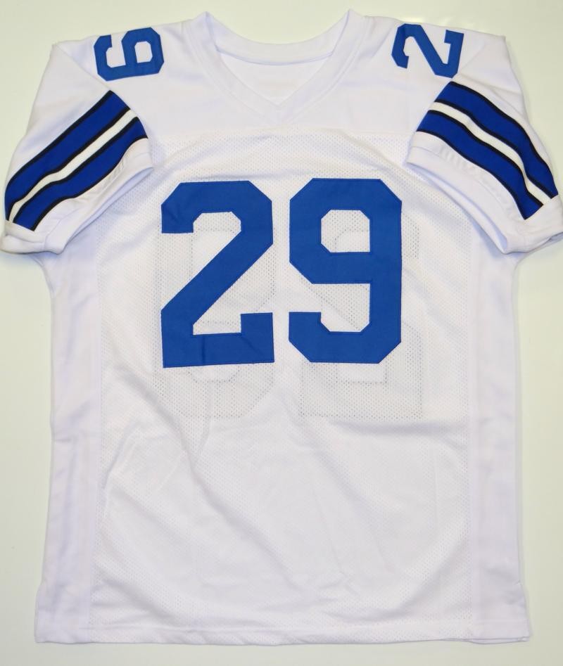 DeMarco Murray Signed White Custom Jersey - 253 Yds Inscription