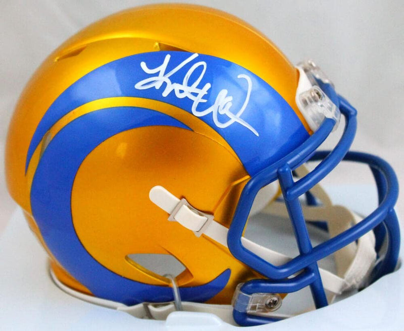 Kurt Warner Signed St. Louis Rams Flash Speed Mini Helmet