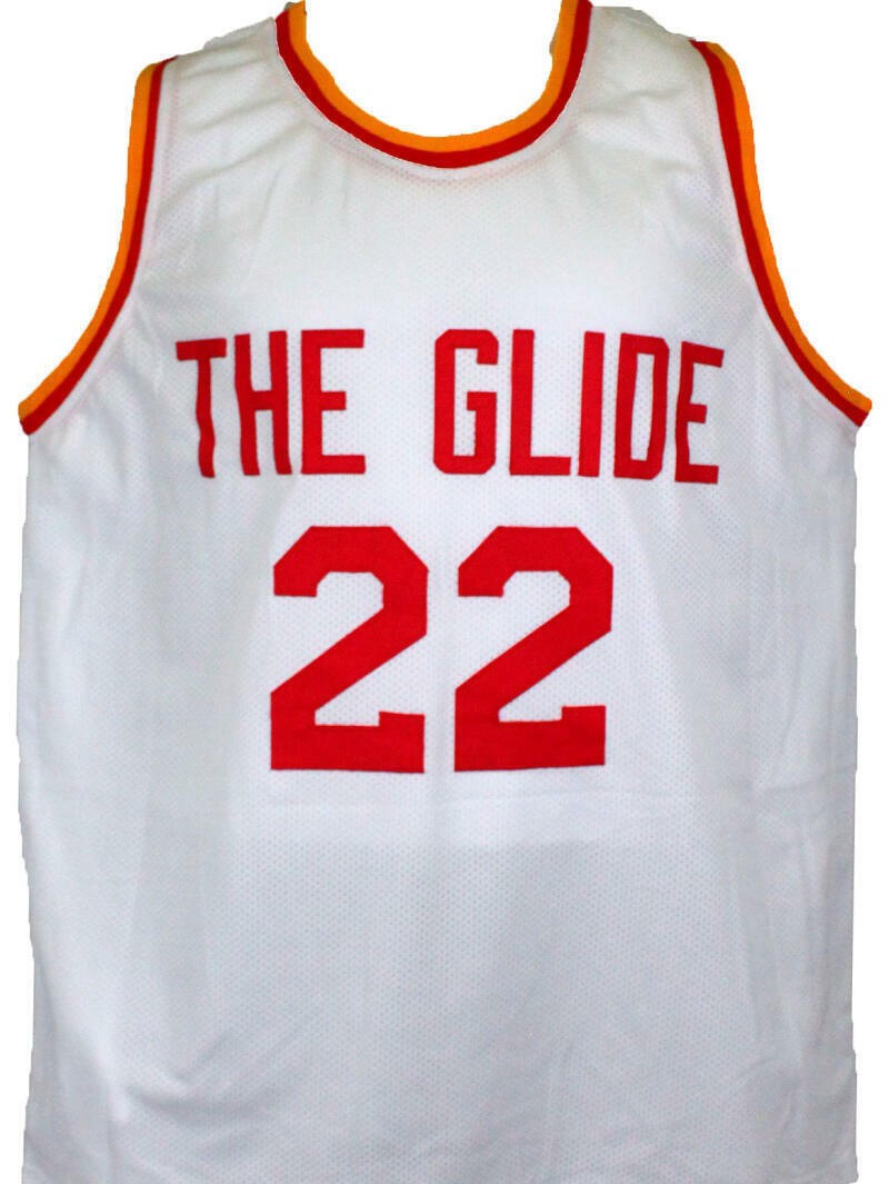 Clyde Drexler Autographed White Custom Jersey