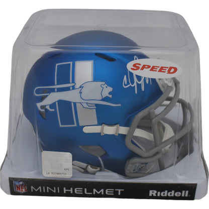 Calvin Johnson Autographed Detroit Lions 2023 Alternate Mini Helmet