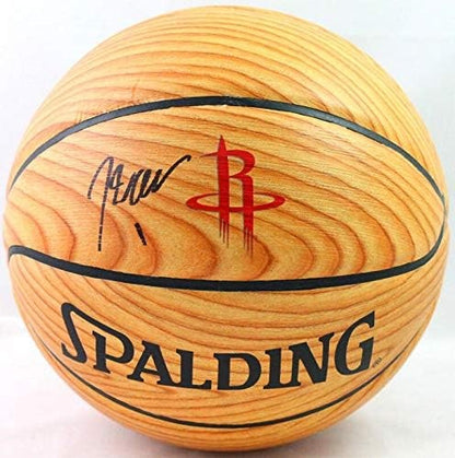 John Wall Signed Houston Rockets Spalding Wood Grain Basketball