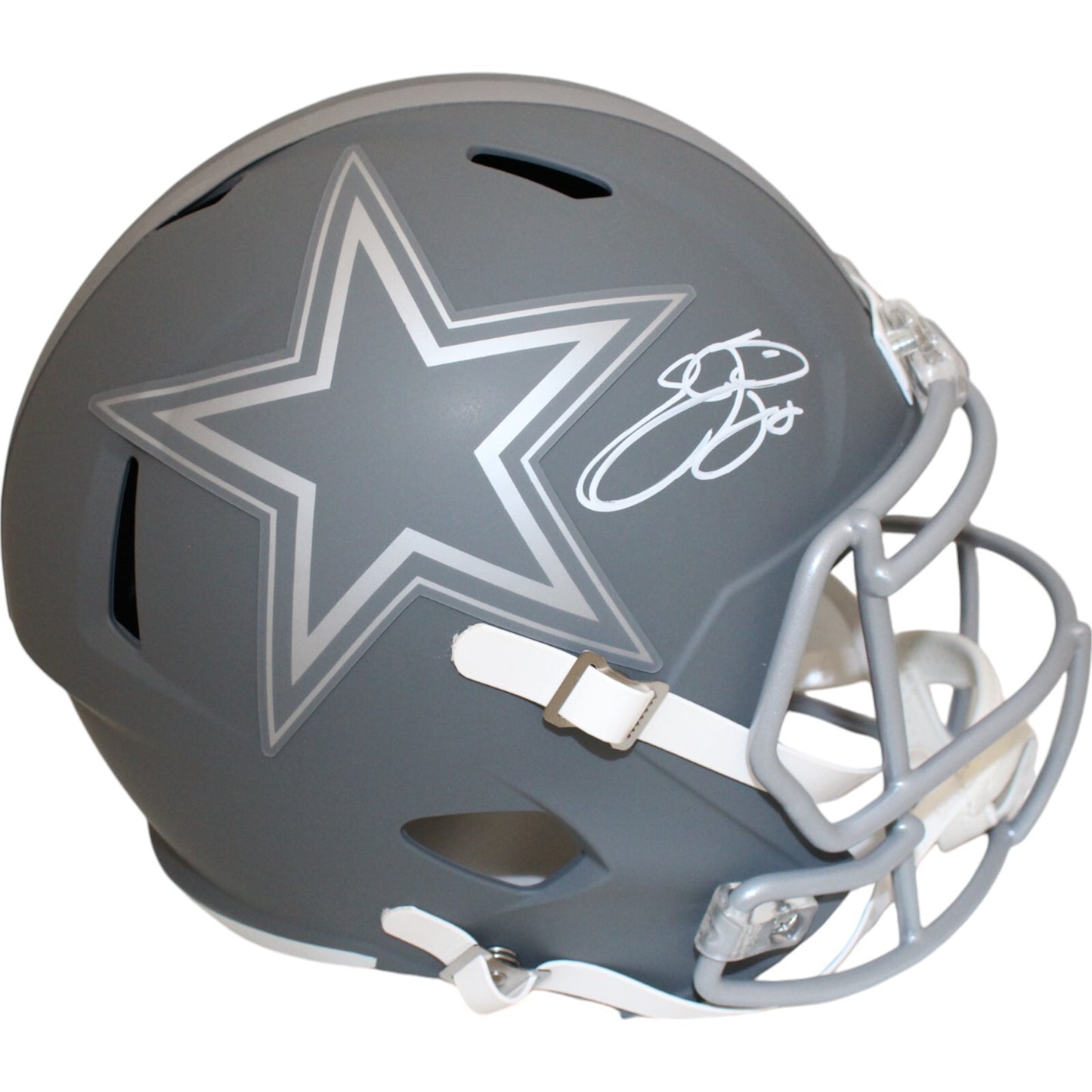 Emmitt Smith Signed Dallas Cowboys Slate Full Size Replica Helmet