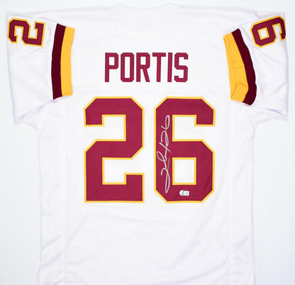 Clinton Portis Autographed White Custom Football Jersey