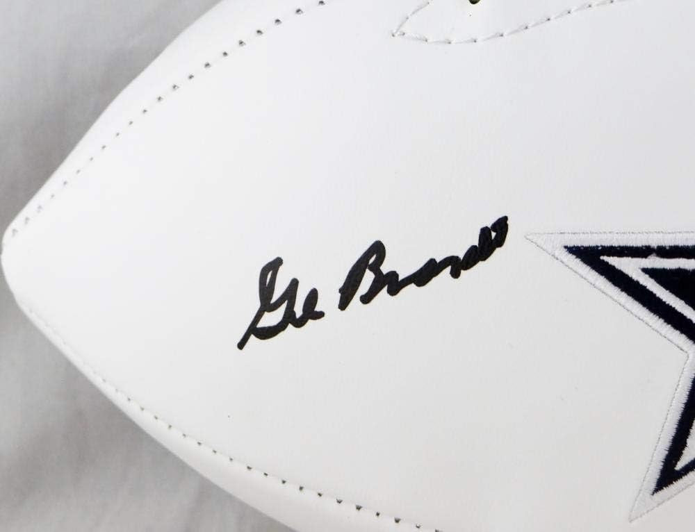 Gil Brandt Signed Dallas Cowboys Logo Football (HOF Inscription)