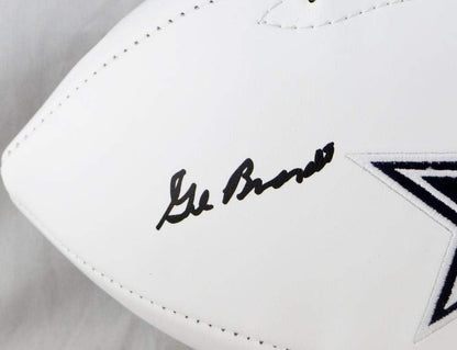 Gil Brandt Signed Dallas Cowboys Logo Football (HOF Inscription)