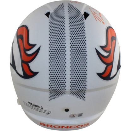 Ed McCaffrey & Rod Smith Signed Denver Broncos Full Size Alternate Helmet