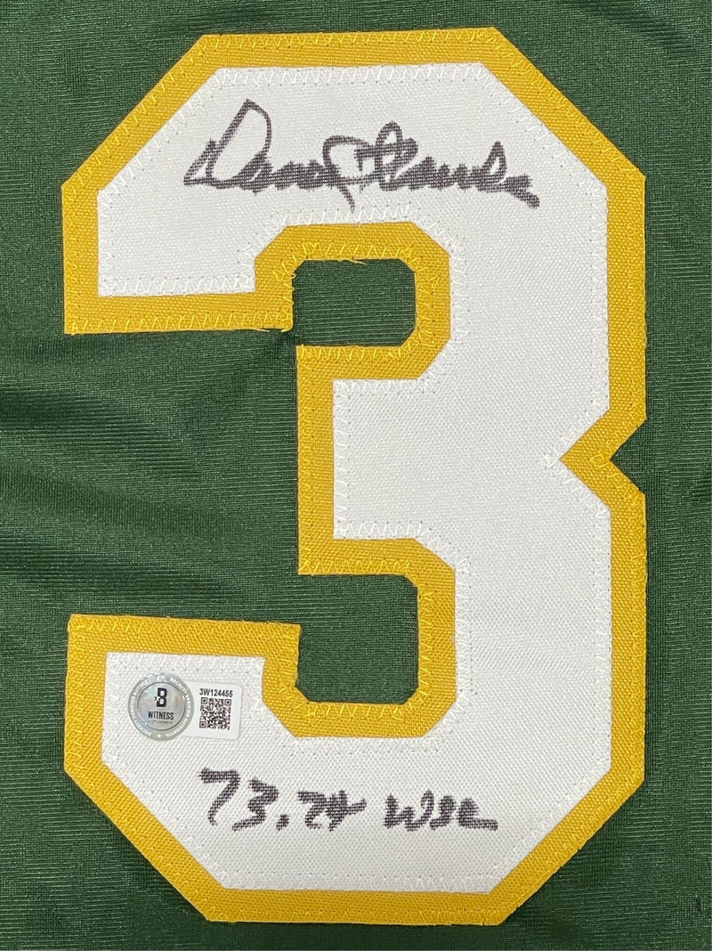 Darold Knowles Signed Oakland Athletics Custom Jersey "73 74 WSC" BAS COA