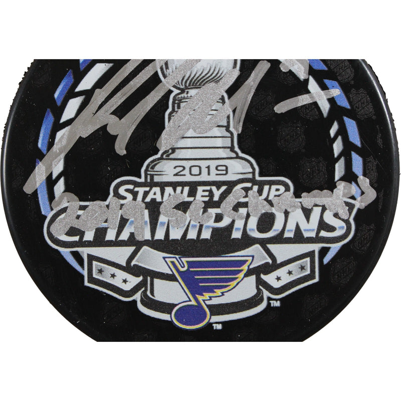 Patrick Maroon Signed St. Louis Blues 2019 Stanley Cup Champions Hockey Puck