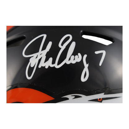 John Elway Signed Denver Broncos 1997-23 Speed Mini Helmet