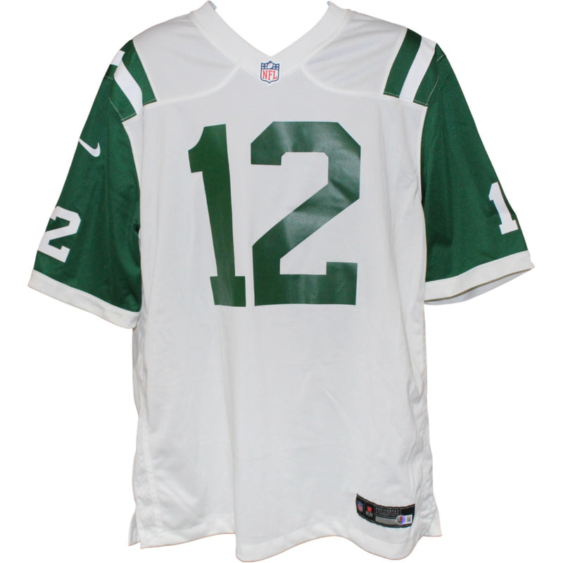 Joe Namath Autographed New York Jets Nike White XL Jersey