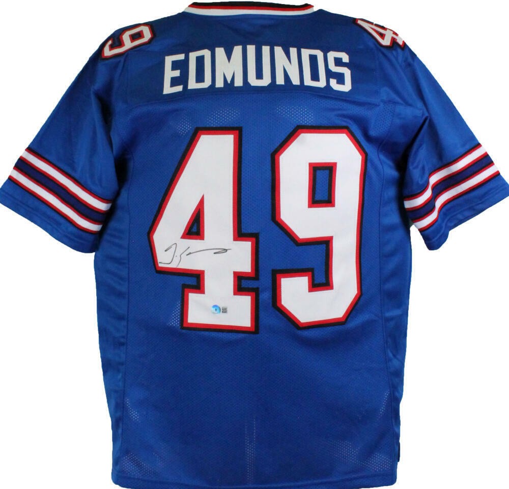 Tremaine Edmunds Autographed Buffalo Bills Blue Custom Jersey