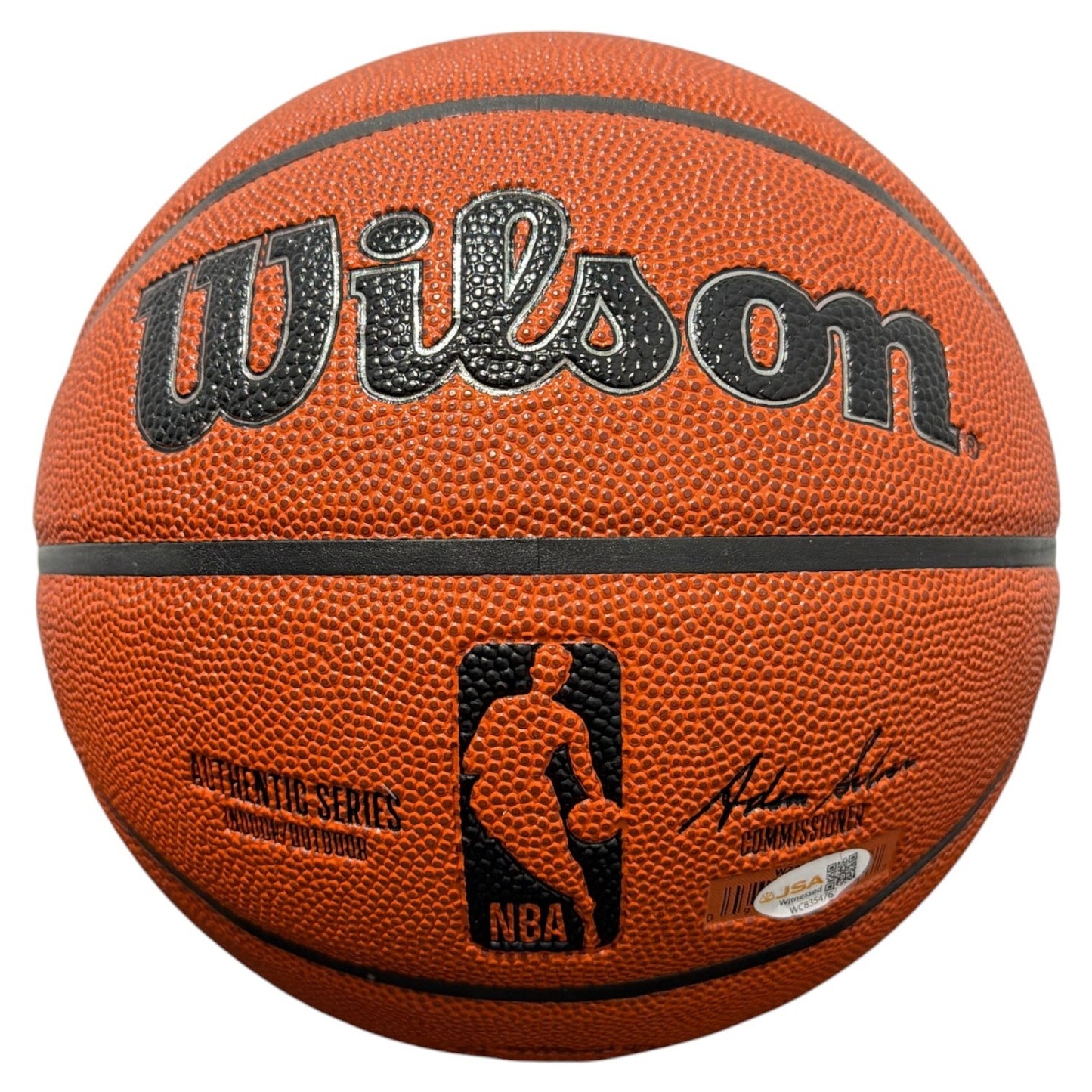 Larry Johnson Signed Wilson NBA Basketball - '92 ROY' Inscription